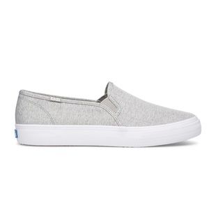 Keds Double Decker Women’s Heather Grey Slip-On Shoes - Size 7.5M